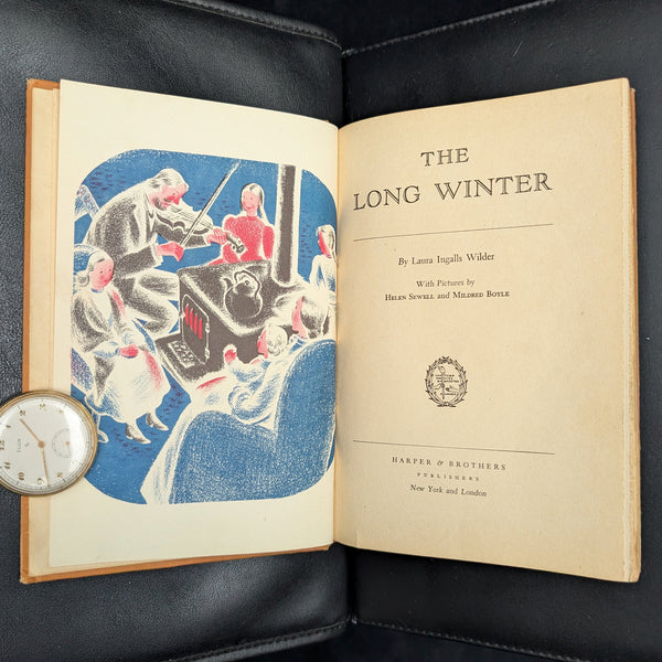 The Long Winter by Laura Ingalls Wilder (Early 1940 Printing), Newbery Honor 📜❄️🚂