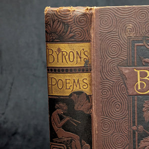 Lord Byron’s Poems and Dramas (Victorian Decorative Binding), Belford, Clarke & Co. 1887 📖⚜️🥀