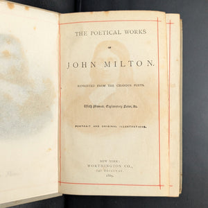 The Poetical Works of John Milton by John Milton (Aesthetic Movement Binding), 1889 📜🎨🇺🇸