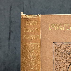 The Early Poems of Henry Wadsworth Longfellow (Aesthetic Binding), 1890 📜🇺🇸🎄