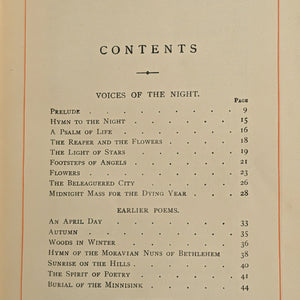 The Early Poems of Henry Wadsworth Longfellow (Aesthetic Binding), 1890 📜🇺🇸🎄
