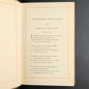 The Early Poems of Henry Wadsworth Longfellow (Aesthetic Binding), 1890 📜🇺🇸🎄