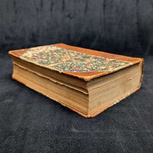 The Old Curiosity Shop and Hard Times by Charles Dickens (Leather and Marbled Paper), c. 1890 📜🇬🇧🕰️