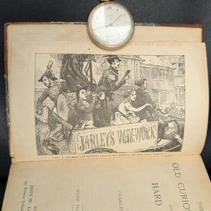 The Old Curiosity Shop and Hard Times by Charles Dickens (Leather and Marbled Paper), c. 1890 📜🇬🇧🕰️