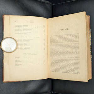 The Old Curiosity Shop and Hard Times by Charles Dickens (Leather and Marbled Paper), c. 1890 📜🇬🇧🕰️