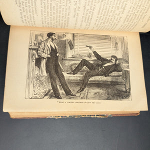 The Old Curiosity Shop and Hard Times by Charles Dickens (Leather and Marbled Paper), c. 1890 📜🇬🇧🕰️