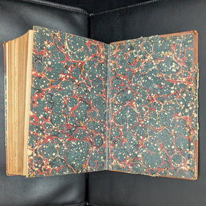 The Old Curiosity Shop and Hard Times by Charles Dickens (Leather and Marbled Paper), c. 1890 📜🇬🇧🕰️