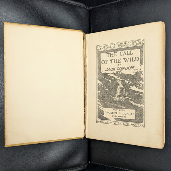 The Call of The Wild by Jack London (1910 Reprint, Oregon Bookstore Stamp) 🐺🌲📚