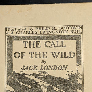 The Call of The Wild by Jack London (1910 Reprint, Oregon Bookstore Stamp) 🐺🌲📚