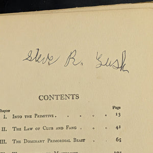 The Call of The Wild by Jack London (1910 Reprint, Oregon Bookstore Stamp) 🐺🌲📚