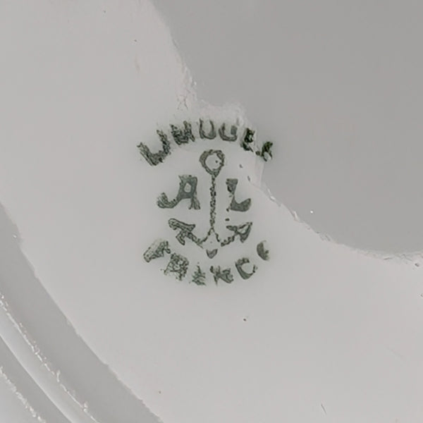 Antique Limoges Covered Butter Dish – A. Lanternier & Co. Mark, Hand-Painted Floral & Gilt (France), c. 1895 🇫🇷👑✨