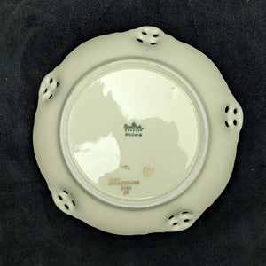 Antique Rosenthal Serving Set – Molière Moosrose Pattern, Perforated Gilt Plates (Germany), c. 1930 🌹👑🇩🇪