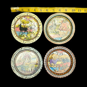 Hand-Painted Zimbabwean Safari Plates – Penzo Pottery, Signed by Artists (c. 2007) 🐘🎨🇿🇼