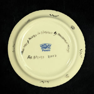 Hand-Painted Zimbabwean Safari Plates – Penzo Pottery, Signed by Artists (c. 2007) 🐘🎨🇿🇼