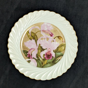 Hand-Painted Commemorative Plate Set – Haviland Limoges for D.A.R. "A Legacy Preserved" (c. 1982) 🌸⚜️🇫🇷