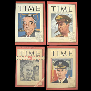TIME Magazine Pony Edition Cover Set (Four World War II Leaders), May–Aug 1945 🇺🇸⚔️📰
