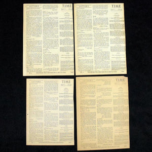 TIME Magazine Pony Edition Cover Set (Four World War II Leaders), May–Aug 1945 🇺🇸⚔️📰