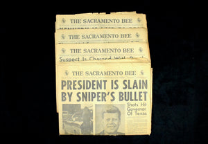 Vintage Newspaper Set by The Sacramento Bee (JFK Assassination, Rare), 1963 🏛️📜🇺🇸