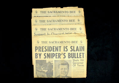 Vintage Newspaper Set by The Sacramento Bee (JFK Assassination, Rare), 1963 🏛️📜🇺🇸