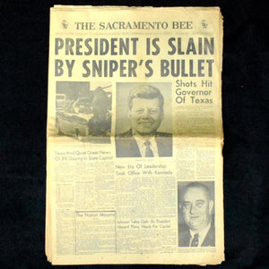 Vintage Newspaper Set by The Sacramento Bee (JFK Assassination, Rare), 1963 🏛️📜🇺🇸