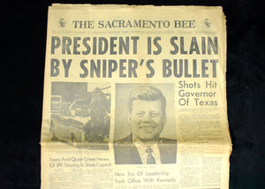 Vintage Newspaper Set by The Sacramento Bee (JFK Assassination, Rare), 1963 🏛️📜🇺🇸