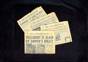 Vintage Newspaper Set by The Sacramento Bee (JFK Assassination, Rare), 1963 🏛️📜🇺🇸