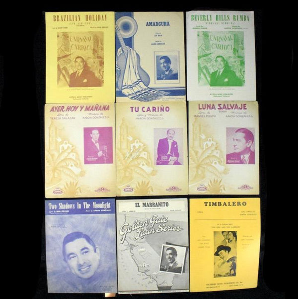 Aaron Gonzalez Signed Sheet Music Collection (Beverly Hills Rumba, Tu Cariño, & Latin Jazz Ephemera), Circa 1937–1953 🎼✍️🌴