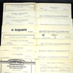 Aaron Gonzalez Signed Sheet Music Collection (Beverly Hills Rumba, Tu Cariño, & Latin Jazz Ephemera), Circa 1937–1953 🎼✍️🌴
