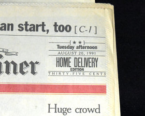 Sequential Newspaper Set (San Francisco Examiner) - Collapse of the Soviet Union & August Coup, Aug 19–25, 1991 🇷🇺📰❌