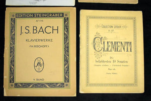 Vintage Music Sheet Collection by Clementi, Bach, Mozart, Grieg (Classical, Rare), 1910s-1930s 🎶🎻🎹📜