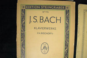 Vintage Music Sheet Collection by Clementi, Bach, Mozart, Grieg (Classical, Rare), 1910s-1930s 🎶🎻🎹📜