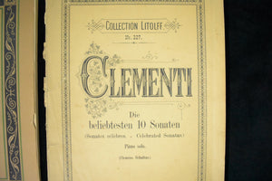Vintage Music Sheet Collection by Clementi, Bach, Mozart, Grieg (Classical, Rare), 1910s-1930s 🎶🎻🎹📜