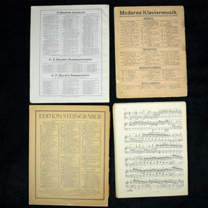 Vintage Music Sheet Collection by Clementi, Bach, Mozart, Grieg (Classical, Rare), 1910s-1930s 🎶🎻🎹📜