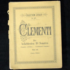 Vintage Music Sheet Collection by Clementi, Bach, Mozart, Grieg (Classical, Rare), 1910s-1930s 🎶🎻🎹📜