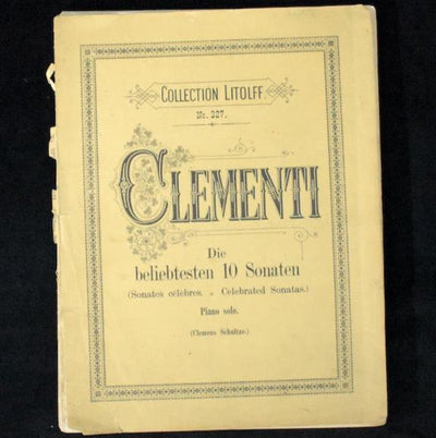 Vintage Music Sheet Collection by Clementi, Bach, Mozart, Grieg (Classical, Rare), 1910s-1930s 🎶🎻🎹📜