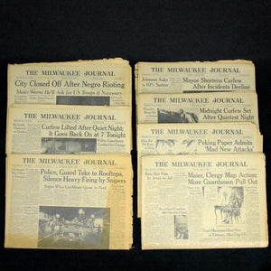 Seltenes Set historischer Zeitungen: The Milwaukee Journal (1967) 🗞️📰🕰️