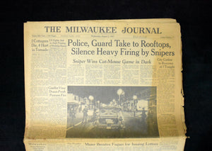 Seltenes Set historischer Zeitungen: The Milwaukee Journal (1967) 🗞️📰🕰️