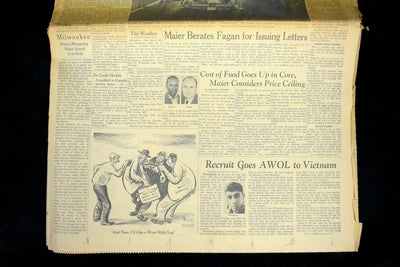 Rare Set of Historical Newspapers: The Milwaukee Journal (1967) 🗞️📰🕰️