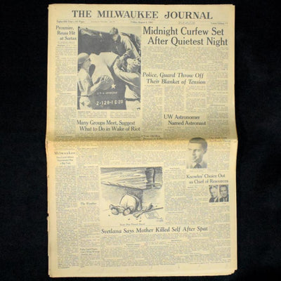 Rare Set of Historical Newspapers: The Milwaukee Journal (1967) 🗞️📰🕰️