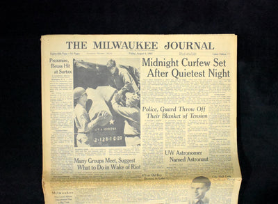 Rare Set of Historical Newspapers: The Milwaukee Journal (1967) 🗞️📰🕰️