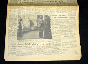 Seltenes Set historischer Zeitungen: The Milwaukee Journal (1967) 🗞️📰🕰️