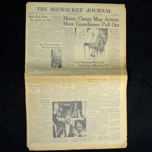 Seltenes Set historischer Zeitungen: The Milwaukee Journal (1967) 🗞️📰🕰️