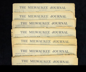 Seltenes Set historischer Zeitungen: The Milwaukee Journal (1967) 🗞️📰🕰️