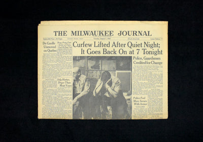 Rare Set of Historical Newspapers: The Milwaukee Journal (1967) 🗞️📰🕰️