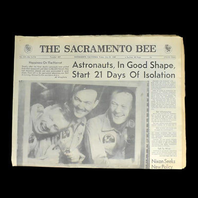 Historical Newspaper Set by The Sacramento Bee (NASA, Apollo 11, Moon Landing), 1969 🚀🌕👨‍🚀