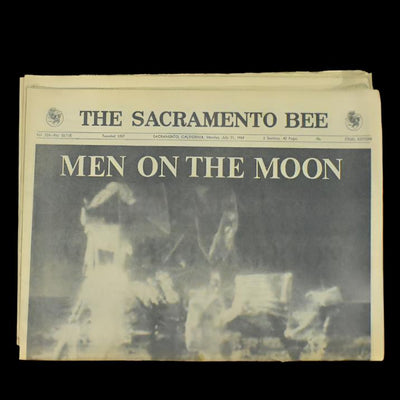 Historical Newspaper Set by The Sacramento Bee (NASA, Apollo 11, Moon Landing), 1969 🚀🌕👨‍🚀