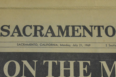 Historical Newspaper Set by The Sacramento Bee (NASA, Apollo 11, Moon Landing), 1969 🚀🌕👨‍🚀