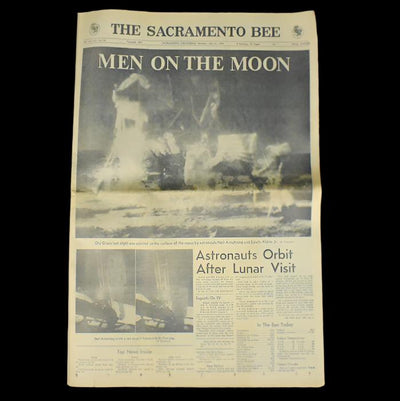 Historical Newspaper Set by The Sacramento Bee (NASA, Apollo 11, Moon Landing), 1969 🚀🌕👨‍🚀