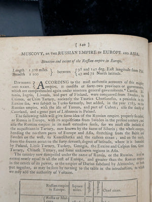 A New System of Modern Geography (Vol. I) by William Guthrie (First American Edition), 1794 📜🎨🇺🇸