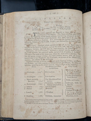 A New System of Modern Geography (Vol. I) by William Guthrie (First American Edition), 1794 📜🎨🇺🇸